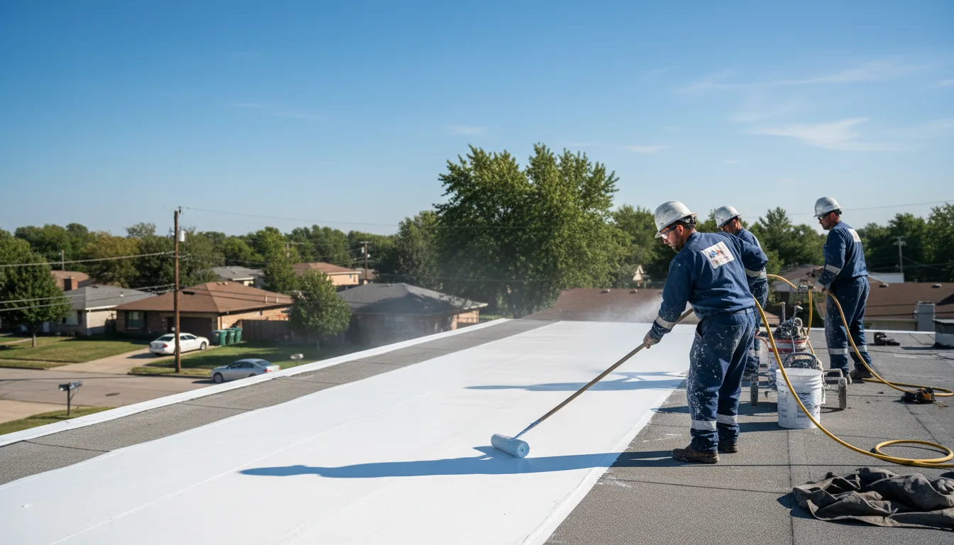 Commercial roof coating in Liberty, IN near me